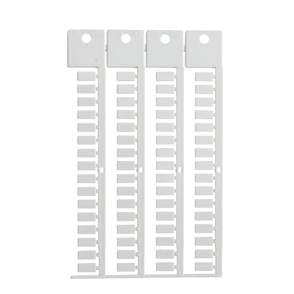 Terminal Block Tag Polycarbonate 10.00 mm H x 5.00 mm W Box of 1024 Pieces, 1024PK
